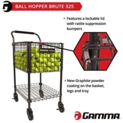 Gamma Brute Teaching Cart 325 Ball Hopper -Pro Tennis Zone 7168010 6