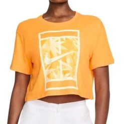 Nike Dri Fit Cropped Slam Tee Shirt 5 Nike Dri Fit Cropped Slam Tee Shirt -Pro Tennis Zone FJ2711 717