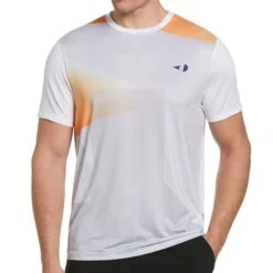 Grand Slam Stacked Geo Printed Crew -Pro Tennis Zone G1KSD035 100