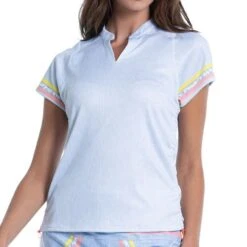 Lucky In Love Liberty In Love Chambray Blossom Short Sleeve -Pro Tennis Zone GT193 R38962