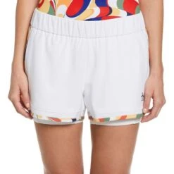 Penguin Abstract Printed Binding Short -Pro Tennis Zone O1BSD003 118
