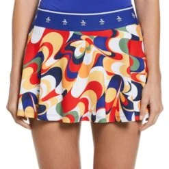 Penguin Retro Abstract Print Skirt -Pro Tennis Zone O1KBSD02 439