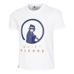 Quiet Please Retro Logo Tee Shirt -Pro Tennis Zone QP110105 300